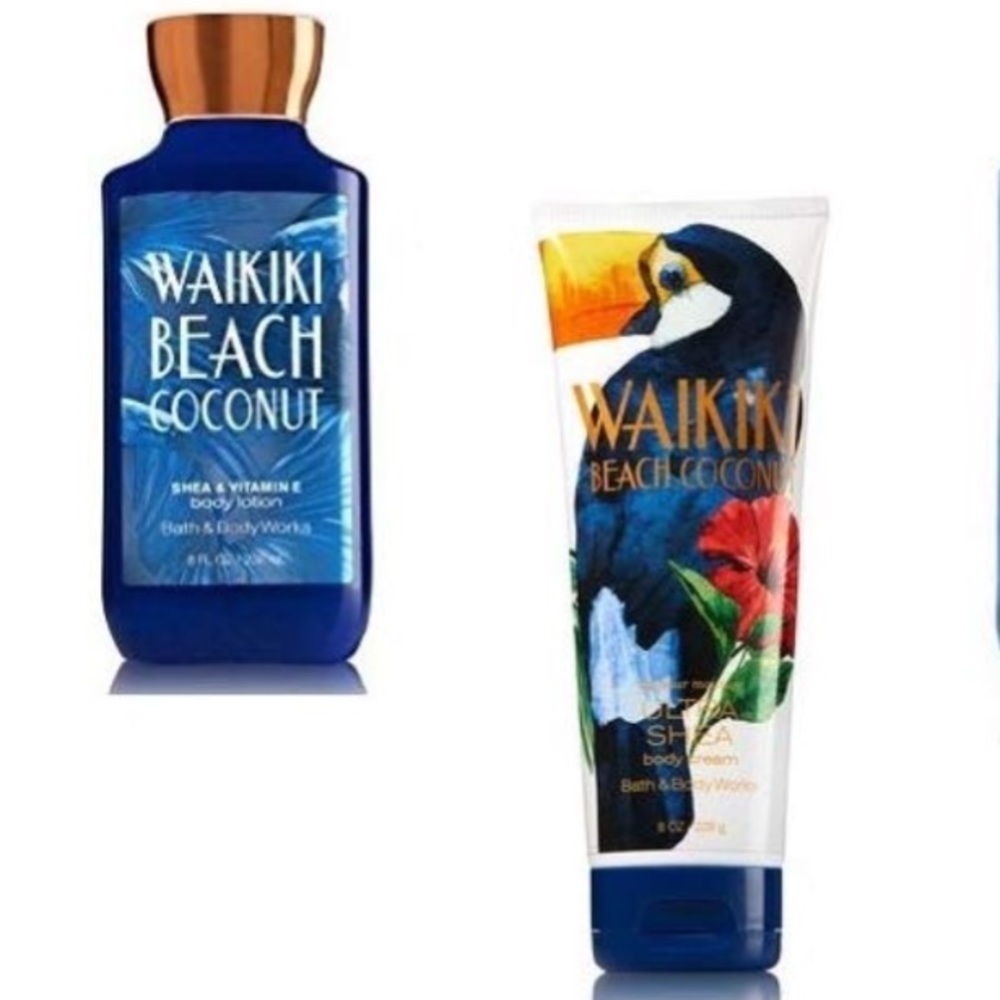 Waikiki beach coconut body lotion set